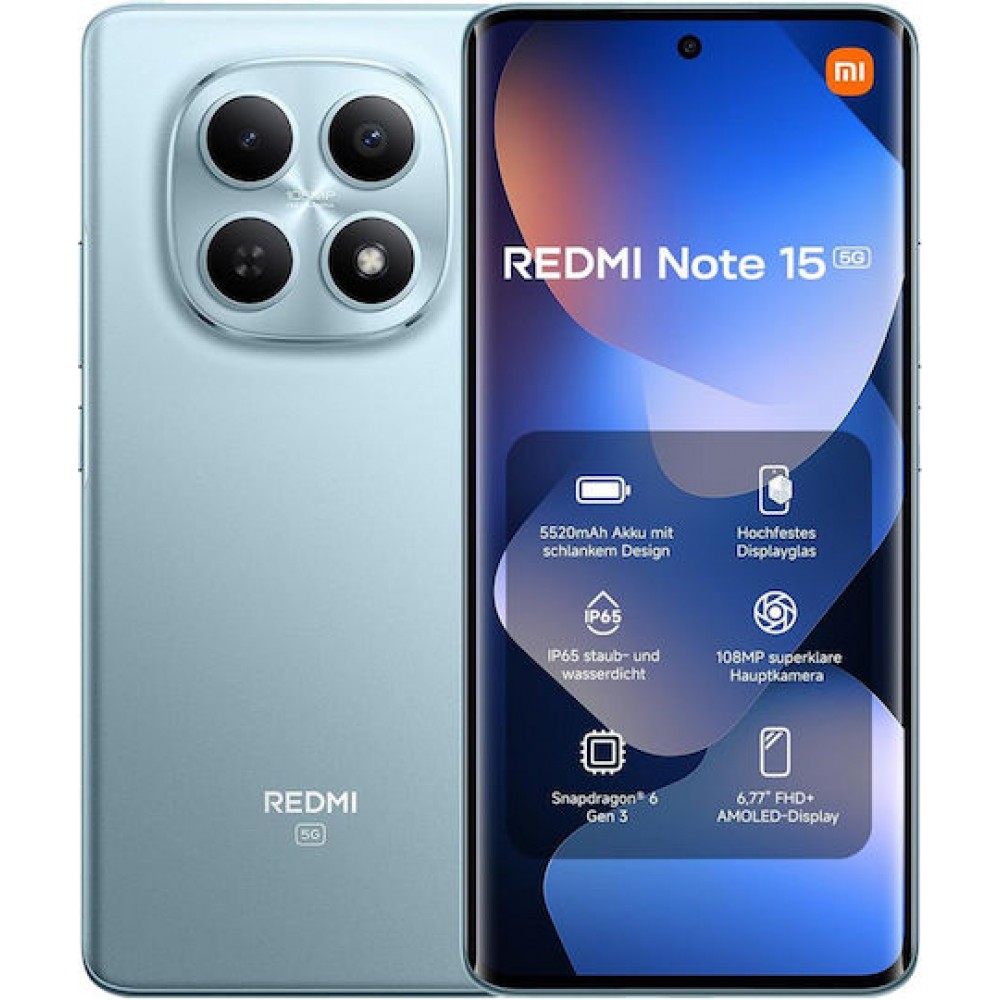 Xiaomi Redmi Note 15 5G NFC (6GB/128GB) Glacier Blue EU