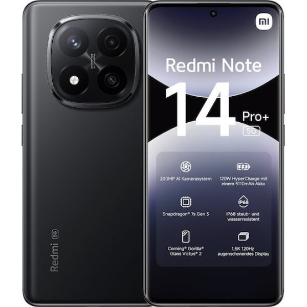 Xiaomi Redmi Note 14 Pro Plus 5G NFC (8GB/256GB) Midnight Black GR