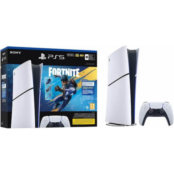Sony Playstation 5 Slim Digital Edition & Fortnite Flowering Chaos
