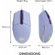 Logitech G203 Lightsync Gaming Mouse Purple