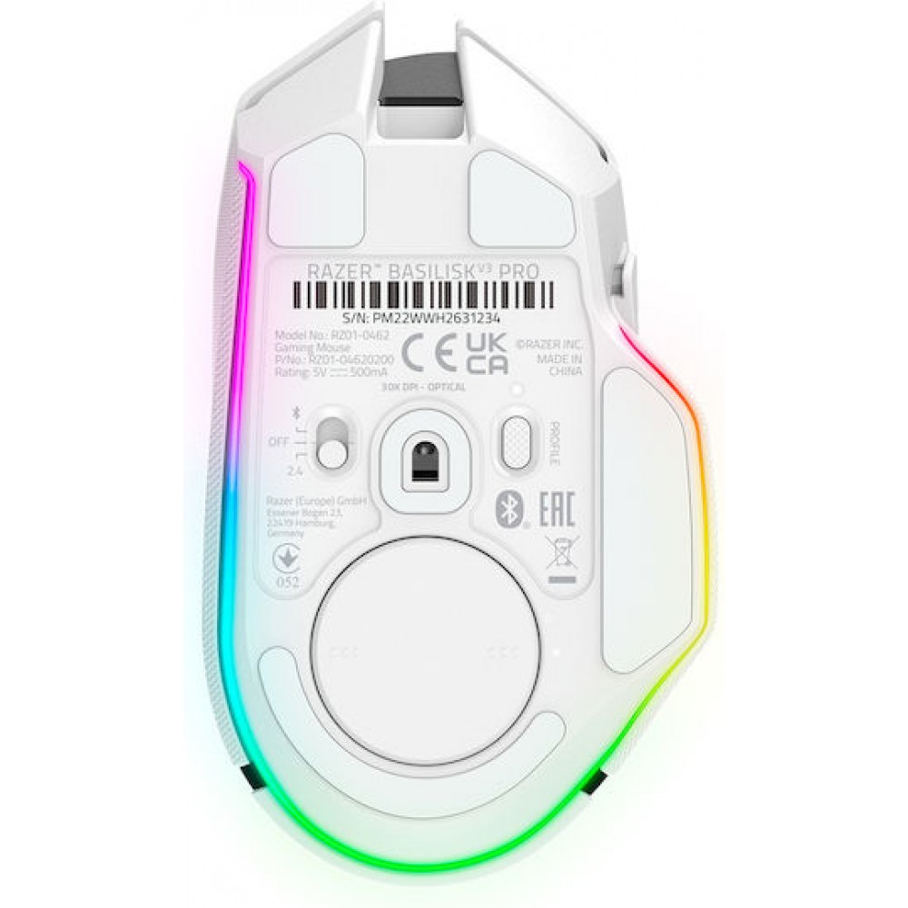 Razer Basilisk V3 Pro Gaming Mouse RGB White