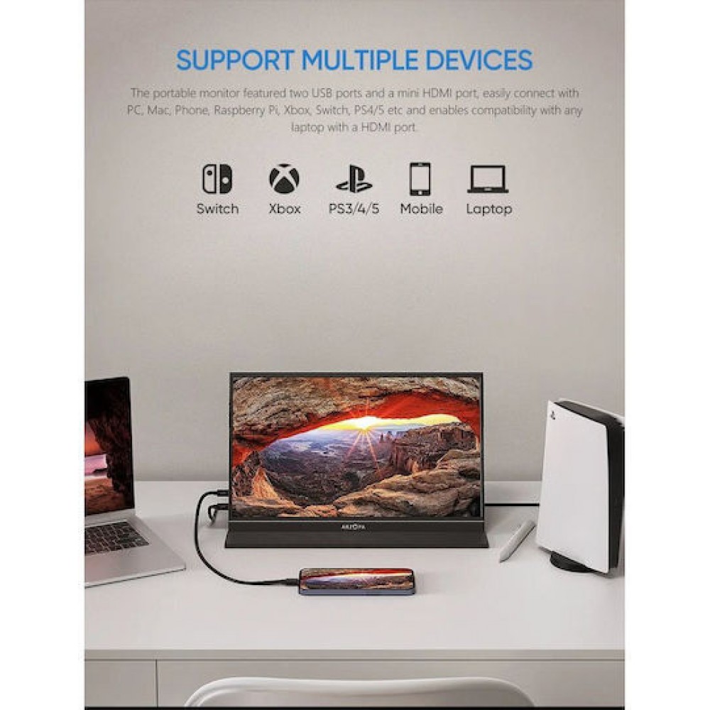 Φορητή Οθόνη Arzopa IPS HDR 15.6" (S1 Table)
