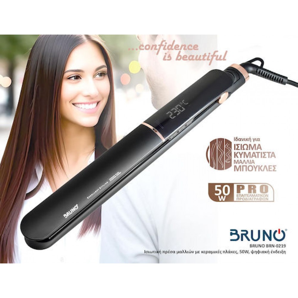 Bruno BRN-0219 Πρέσα Μαλλιών 50W  Black