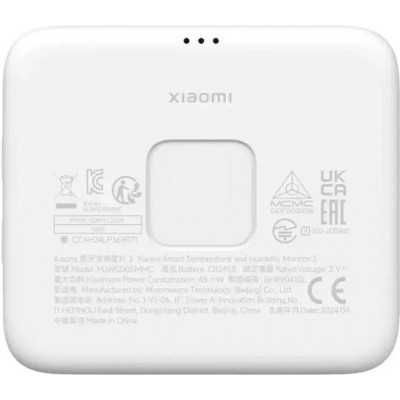 Xiaomi Smart Temperature and Humidity Monitor 3 (BHR9041GL) White