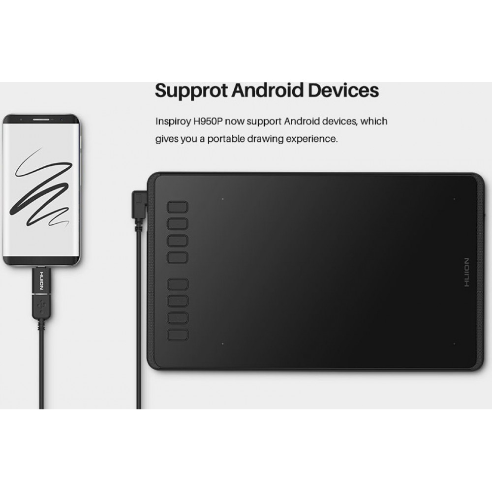 Huion H950P Pen Tablet Black