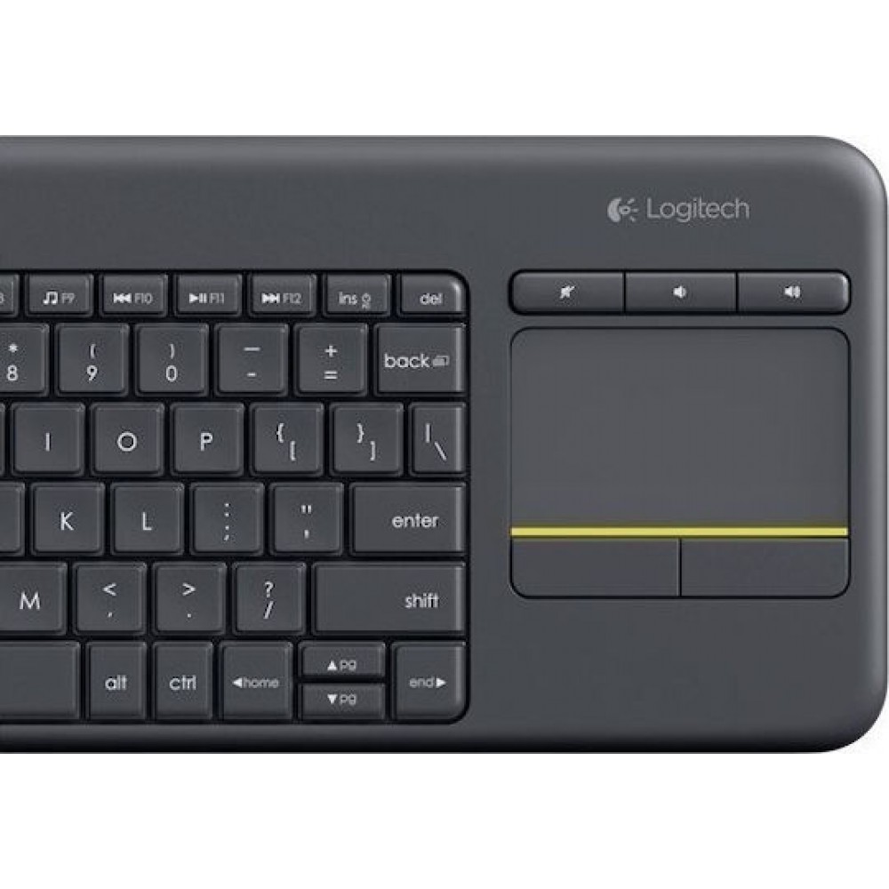 Logitech K400 Plus Wireless Keyboard US Black