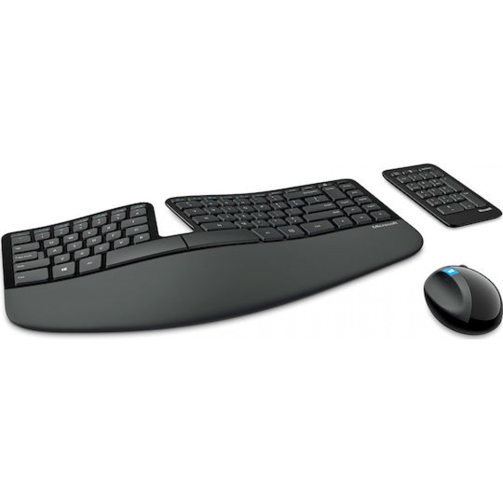 Microsoft Wireless Sculpt Ergonomic Keyboard + Mouse Set Black