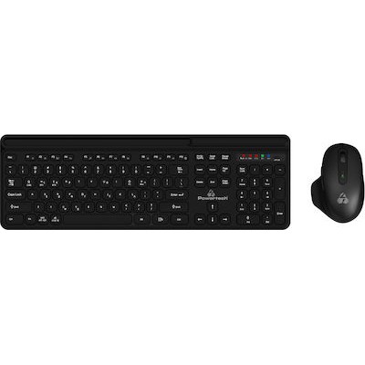 Powertech Keyboard + Mouse Set Black (PT-1154)