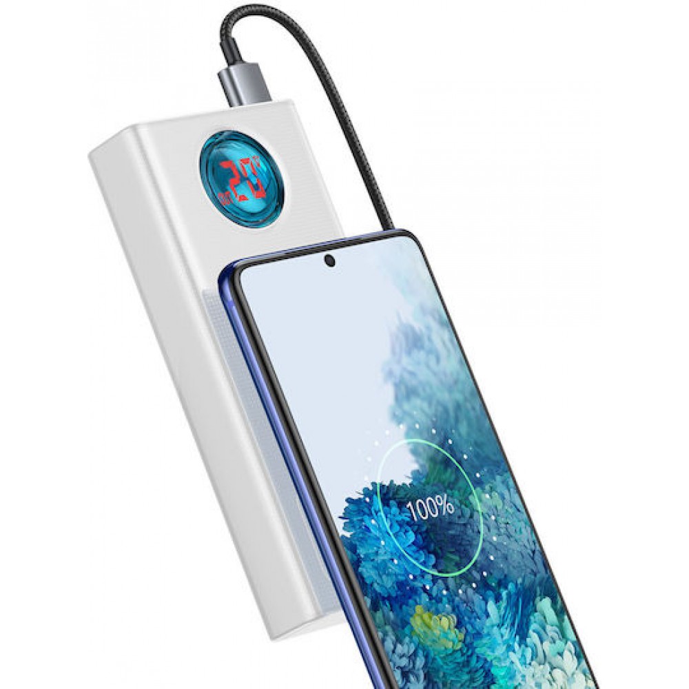 Baseus Amblight Overseas Edition Powerbank 30000mAh 65W White