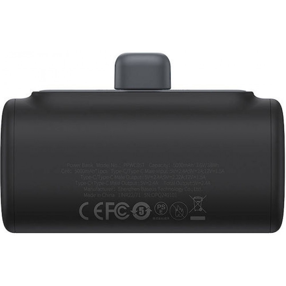 Baseus Compact Powerbank 5000mAh 20W USB-C Edition Black