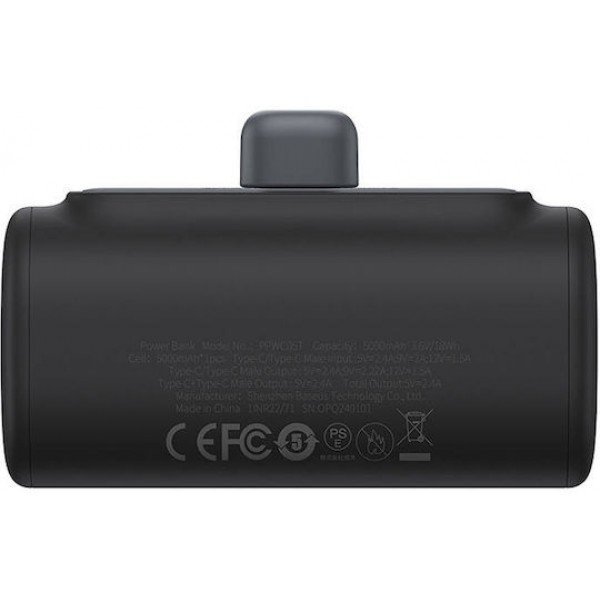Baseus Compact Powerbank 5000mAh 20W USB-C Edition Black
