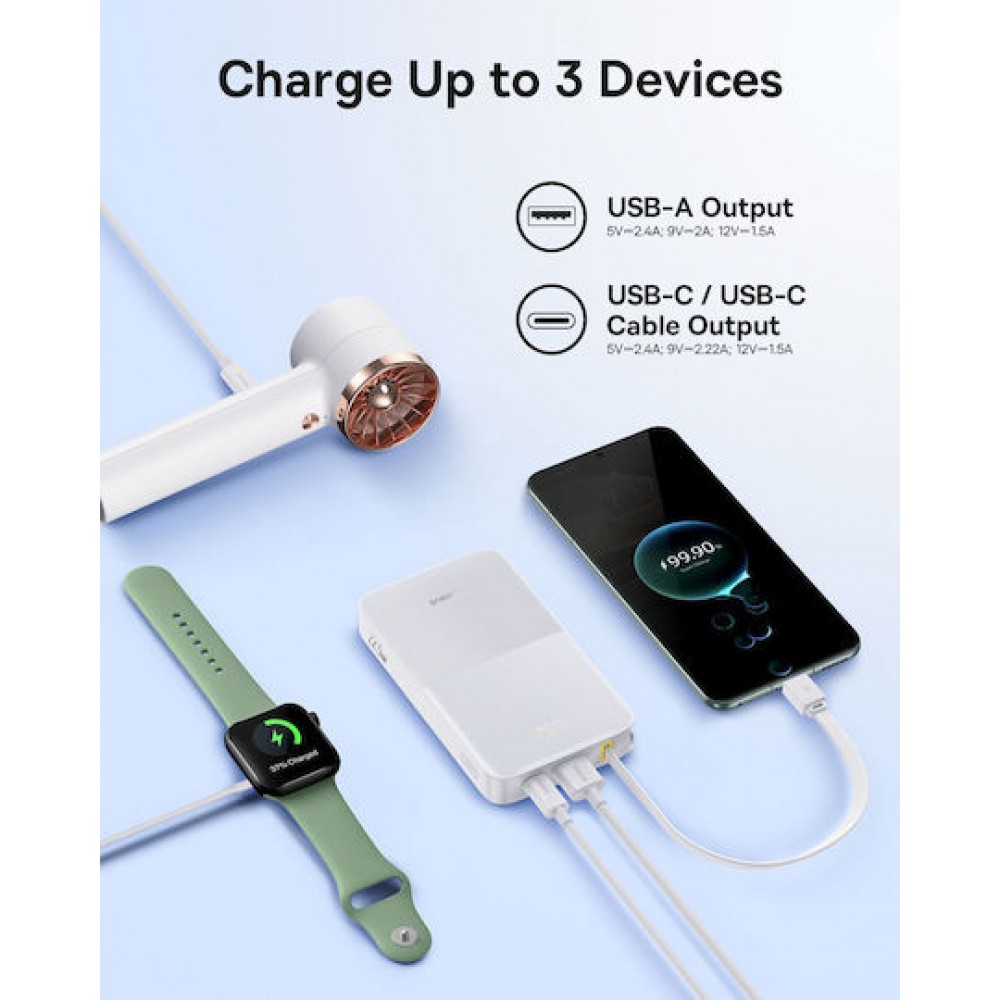 Baseus Enerfill FC51 Bipow2 Pro PowerBank with USB-C Cable 10000mAh 22.5W Cosmic Black