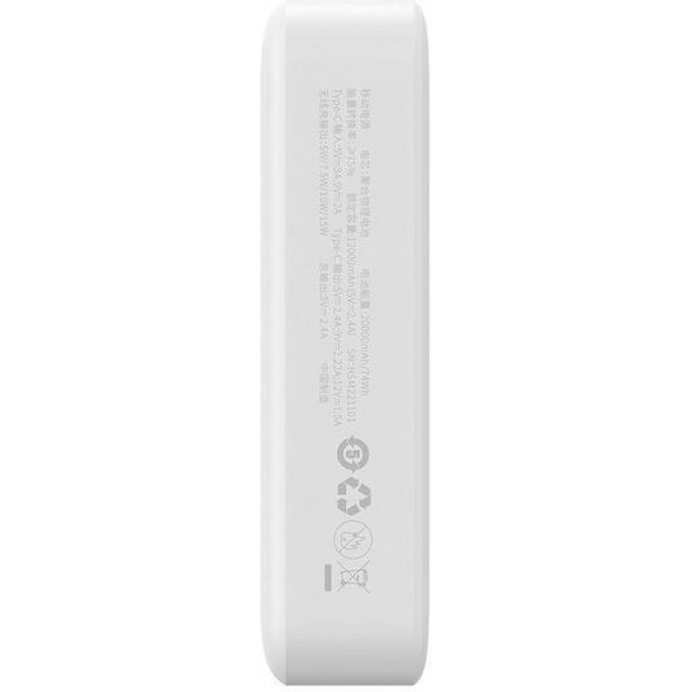 Baseues Magnetic Mini Powerbank 20000mAh 20W White