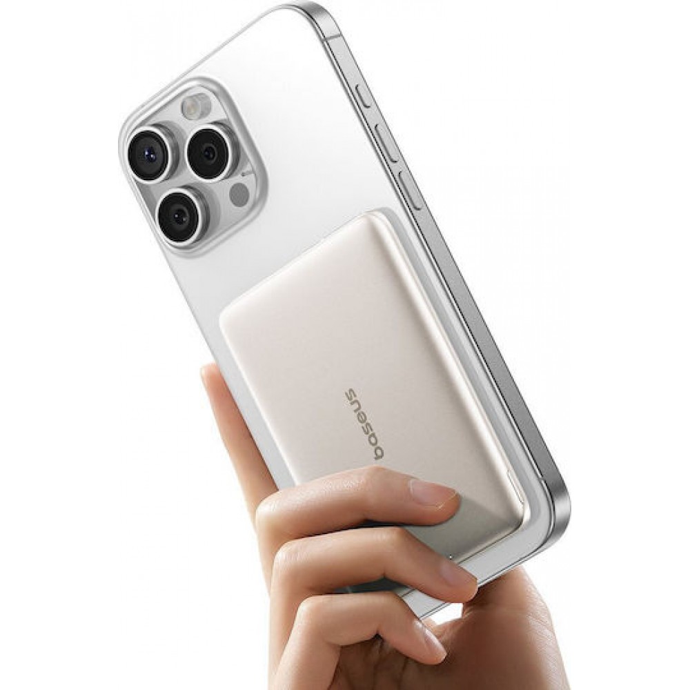 Baseus PicoGo AM41 Magnetic Powerbank 5000mAh 20W Natural Titanium