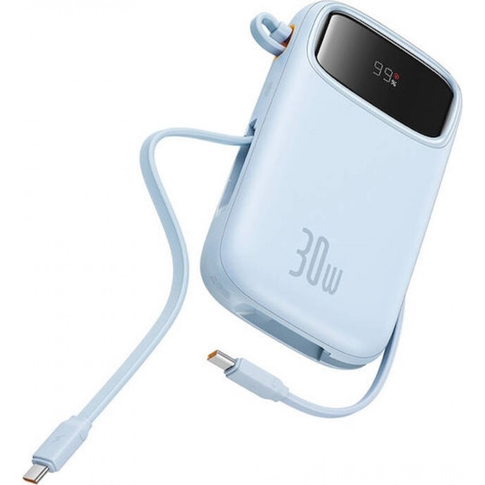 Baseus QPow 2 Powerbank with USB-C Cable 10000mAh 30W Blue