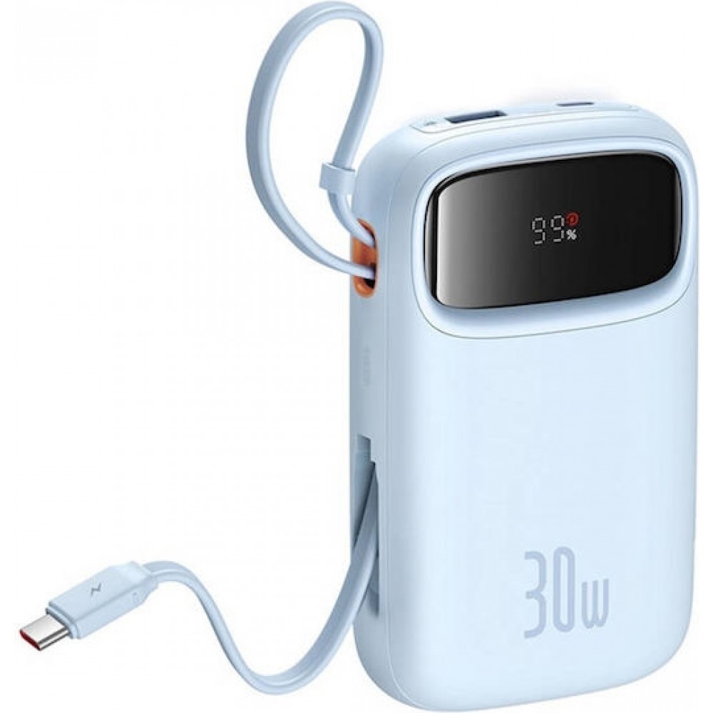 Baseus QPow 2 Powerbank with USB-C Cable 10000mAh 30W Blue