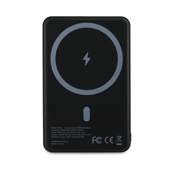 Red Bull Oracle Two Bulls Logo MagSafe Powerbank 5000mAh Black