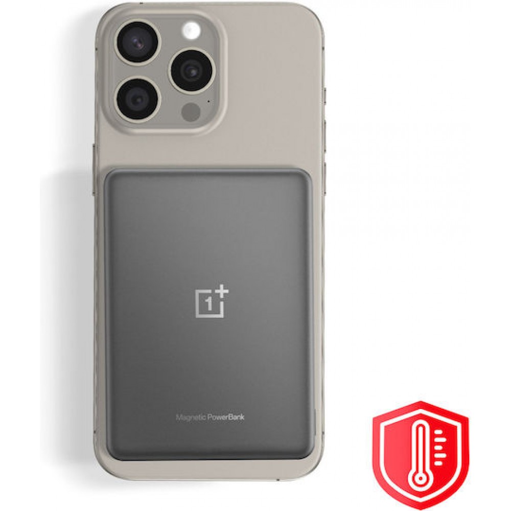 OnePlus Slim Magnetic Powerbank 5000mAh 10W Silver Gray