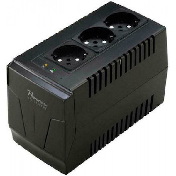 Powertech PT-AVR-1500 UPS Compact Stabilizer Black