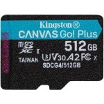 Kingston Canvas goPlus microSDXC 512gb U3 with Adapter