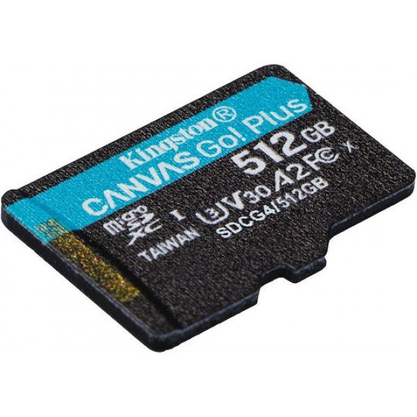 Kingston Canvas goPlus microSDXC 512gb U3 with Adapter