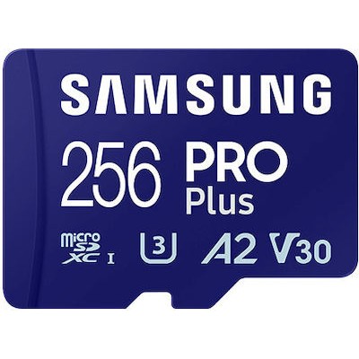 Samsung Pro Plus microSDXC 256GB U3 V30 with Adapter