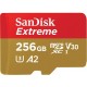 Sandisk Extreme microSDXC 256GB U3 V30 with Adapter