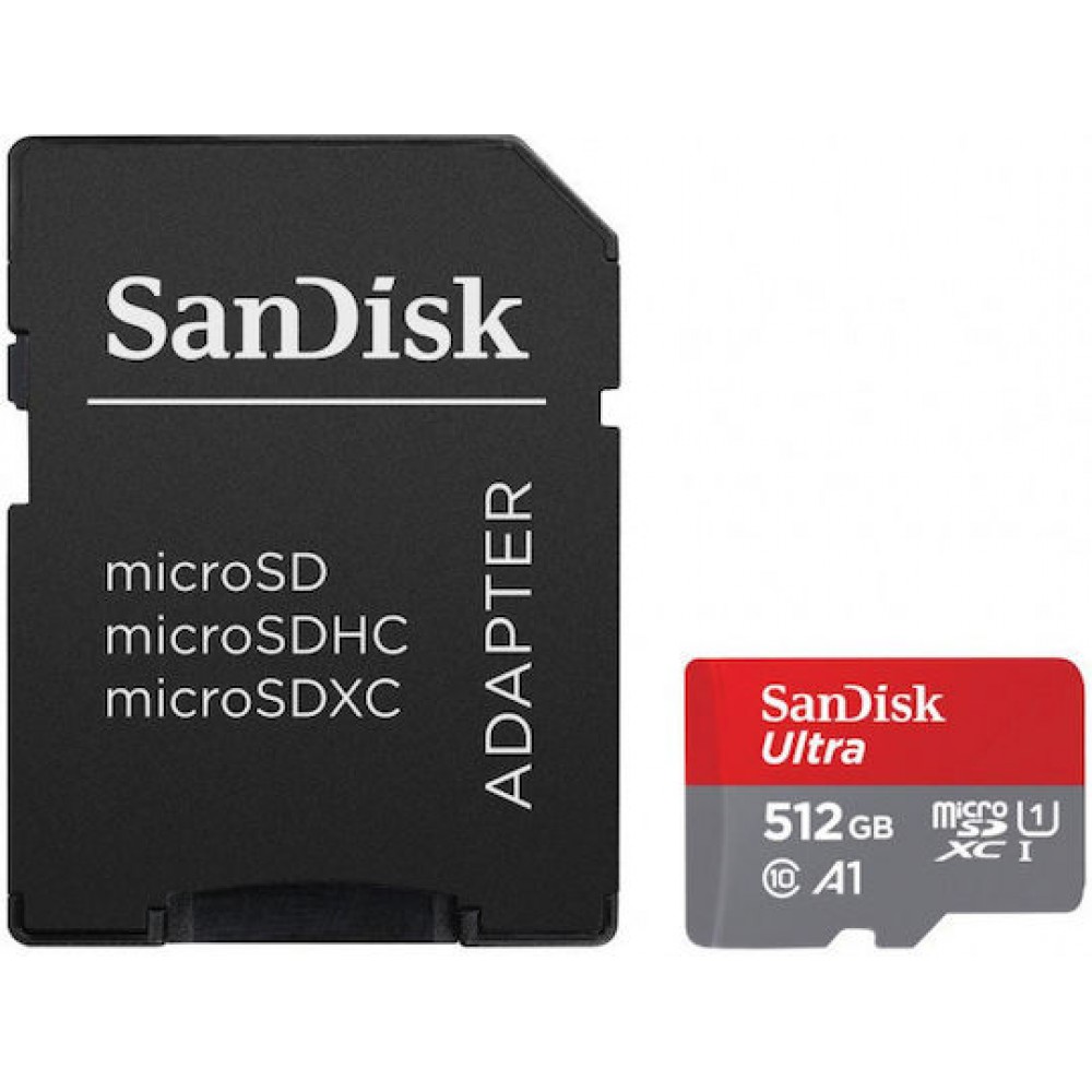 Sandisk Ultra microSDXC 512GB U1 V10 with Adapter
