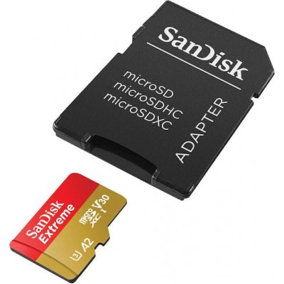 Sandisk Extreme microSDXC 256GB U3 V30 with Adapter