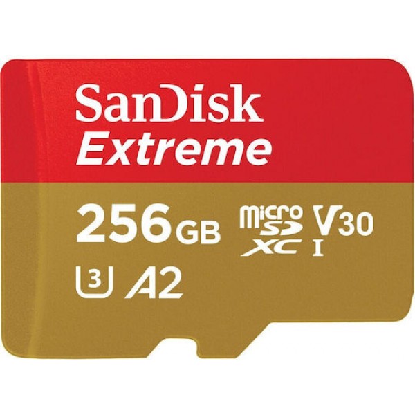 Sandisk Extreme microSDXC 256GB U3 V30 with Adapter
