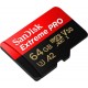 Sandisk Extreme Pro microSDXC 64GB U3 V30 with Adapter