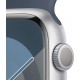 Apple Watch Series 9 Aluminium 45mm Silver with Storm Blue Sport Band Εκθεσιακό New Open Box (18/02/26)