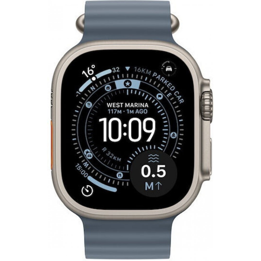 Apple Watch Ultra 3 LTE 49mm Anchor Blue Ocean Band Titanium
