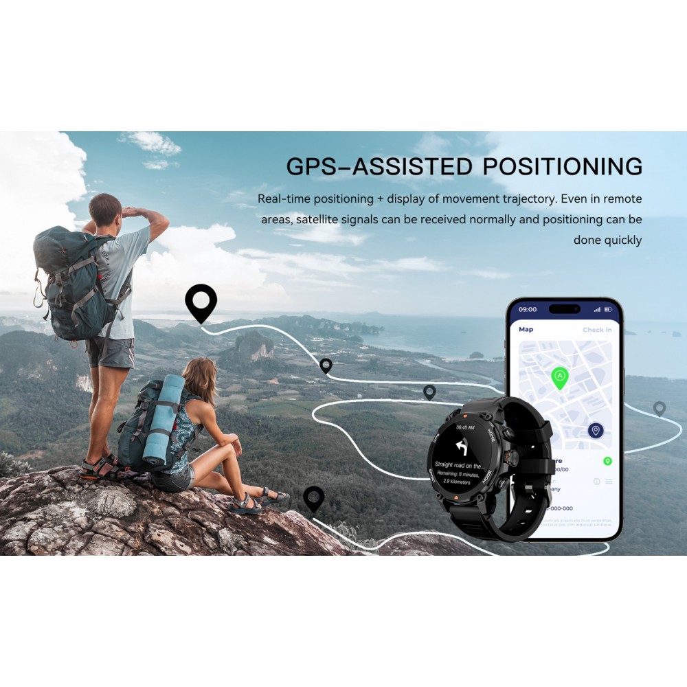 INTIME Smartwatch G6 Black (IT-070)