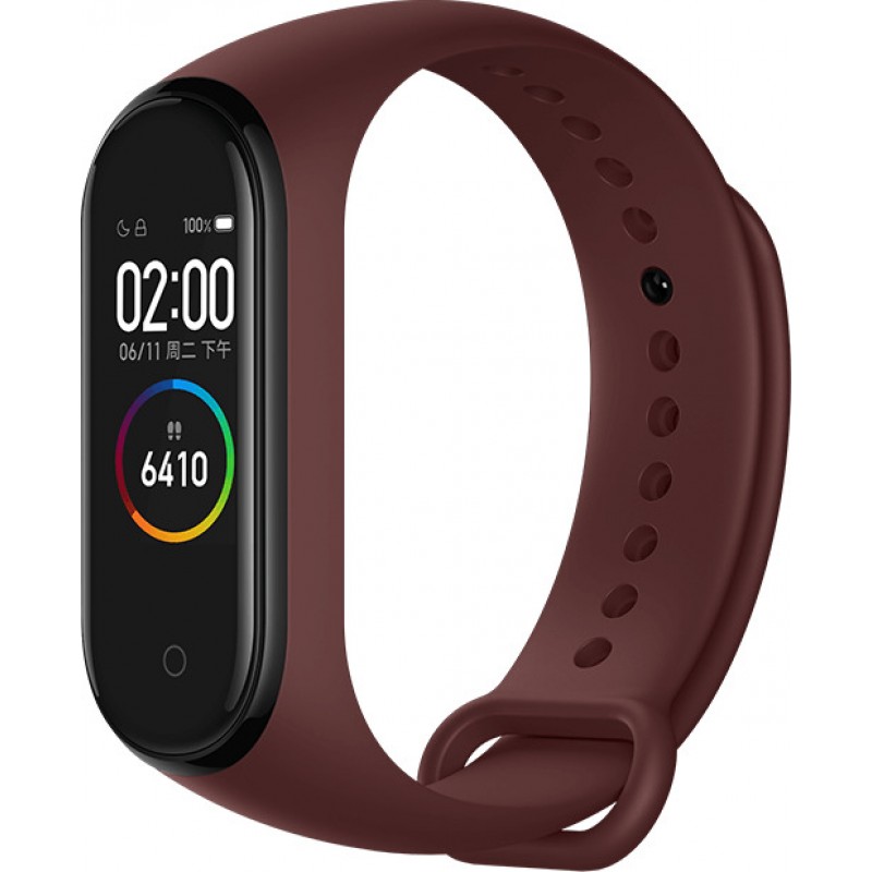 Xiaomi Mi Smart Band 4 Wine Red Dwro Ena Mayro Loyraki
