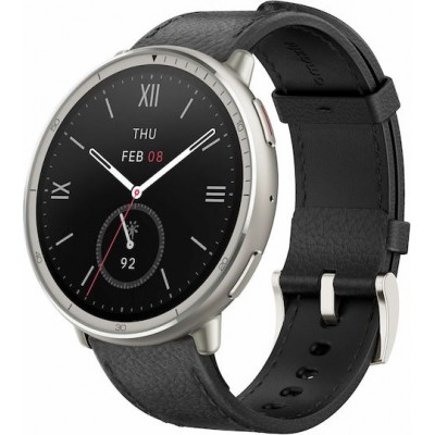 Amazfit Active 2 Round NFC 44mm Black Leather