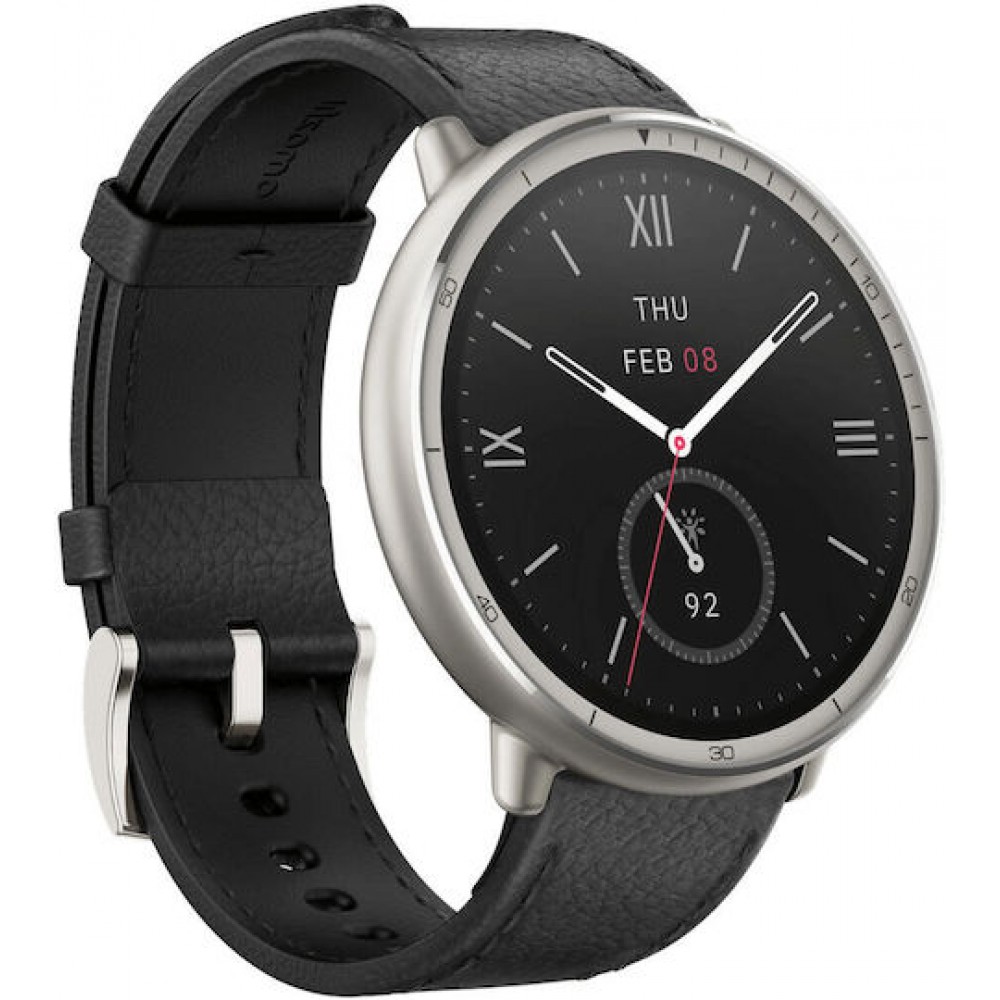 Amazfit Active 2 Round NFC 44mm Black Leather