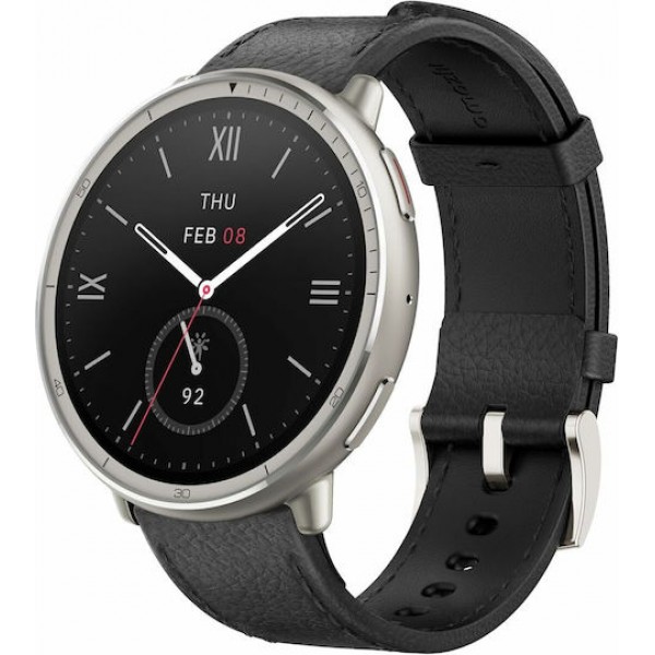 Amazfit Active 2 Round NFC 44mm Black Leather