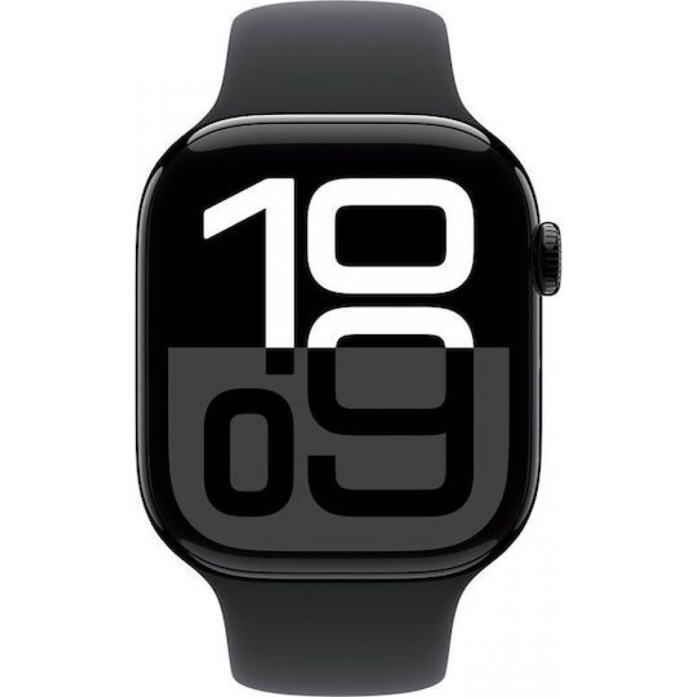 Apple Watch Series 10 Aluminium 42mm Jet Black/Black Sport Band (S/M)