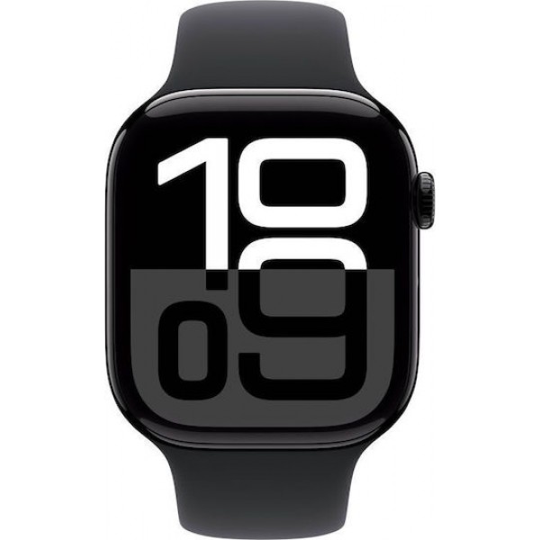 Apple Watch Series 10 Aluminium 42mm Jet Black/Black Sport Band (S/M)