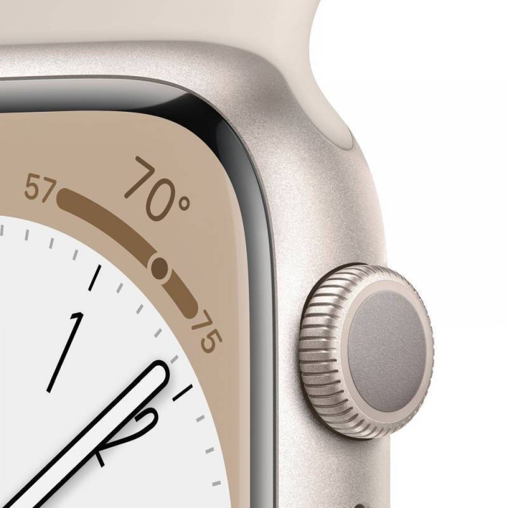Apple Watch Series 8 Aluminium 45mm Starlight Εκθεσιακό Open Box  (1 Year Warranty) 100% Battery 