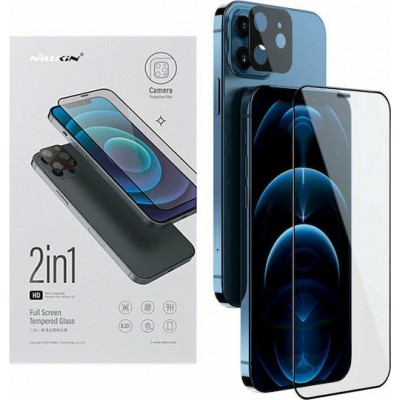 Nillkin Full Face Tempered Glass 2 In 1 Combo (iPhone 12 / 12 Pro)