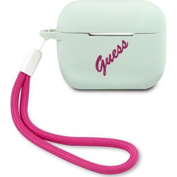 Guess Silicone Vintage Μπλε / Φούξια (Apple AirPods Pro)