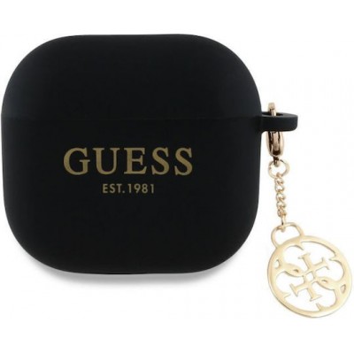 Guess 4G Charm Case Black (Apple AirPods 4)