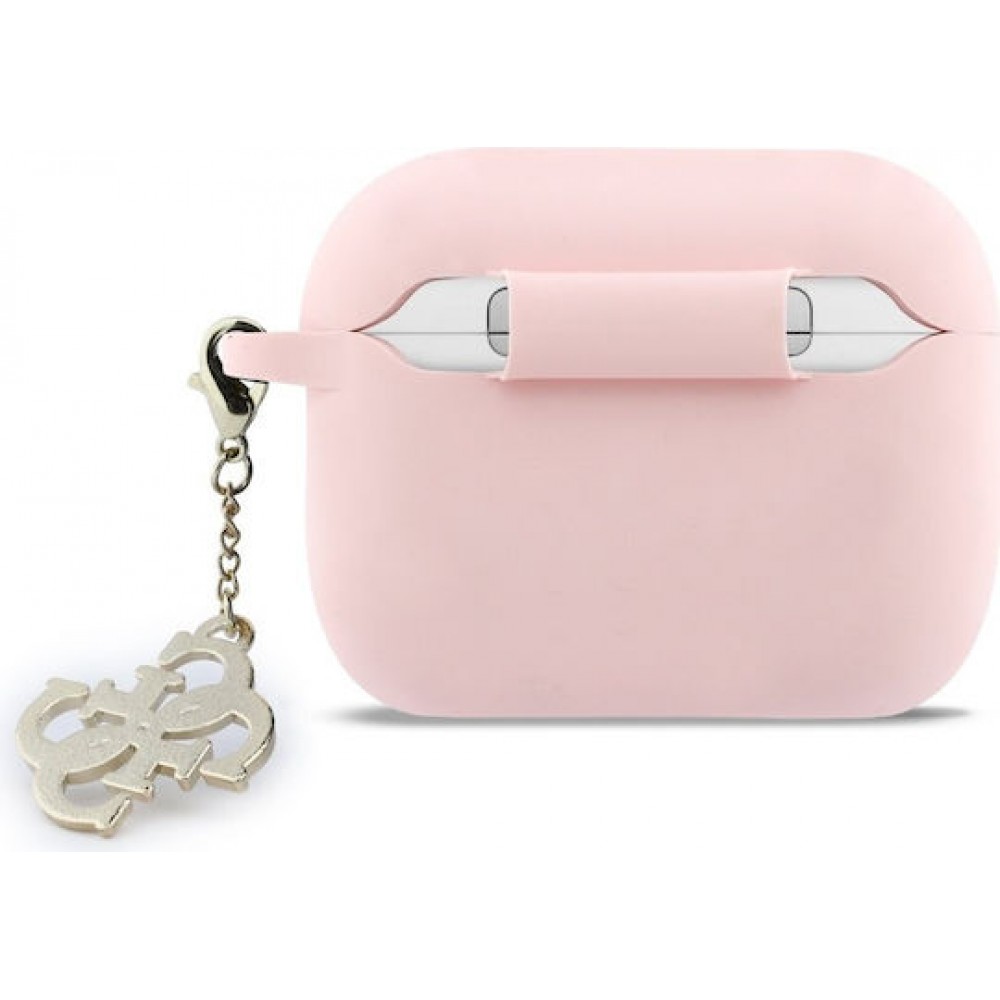 Guess 4G Charm Silicone Case Pink (Apple AirPods Pro 3)
