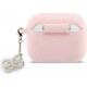 Guess 4G Charm Silicone Case Pink (Apple AirPods Pro 3)