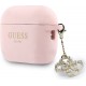 Guess 4G Charm Silicone Case Pink (Apple AirPods Pro 3)