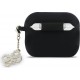 Guess 4G Charm Silicone Case Black (Apple AirPods Pro 3)