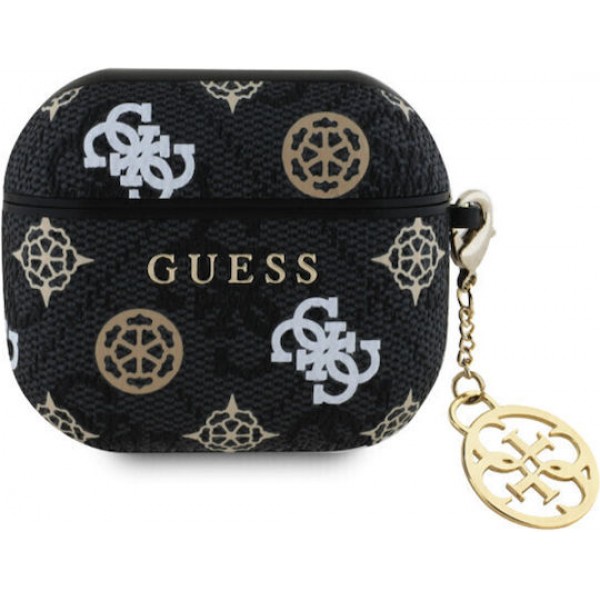 Guess 4g Peony Charm Case Black (Apple AirPods 4)
