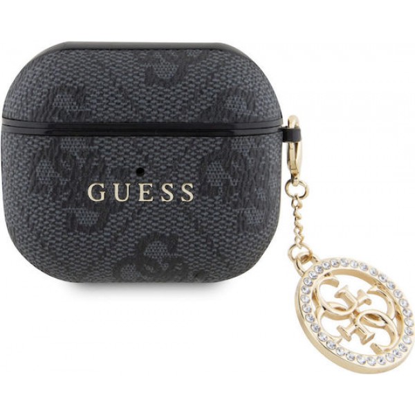Guess 4G Script Charm Case Black (Apple AirPods 3)